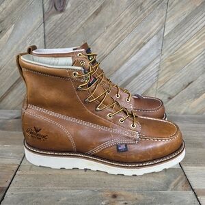 Thorogood 804-4200 Men's Leather 6" Leather Work Boots Size 11 D Soft Toe